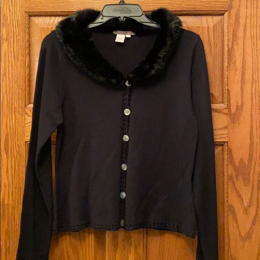 Beautiful black cardigan.